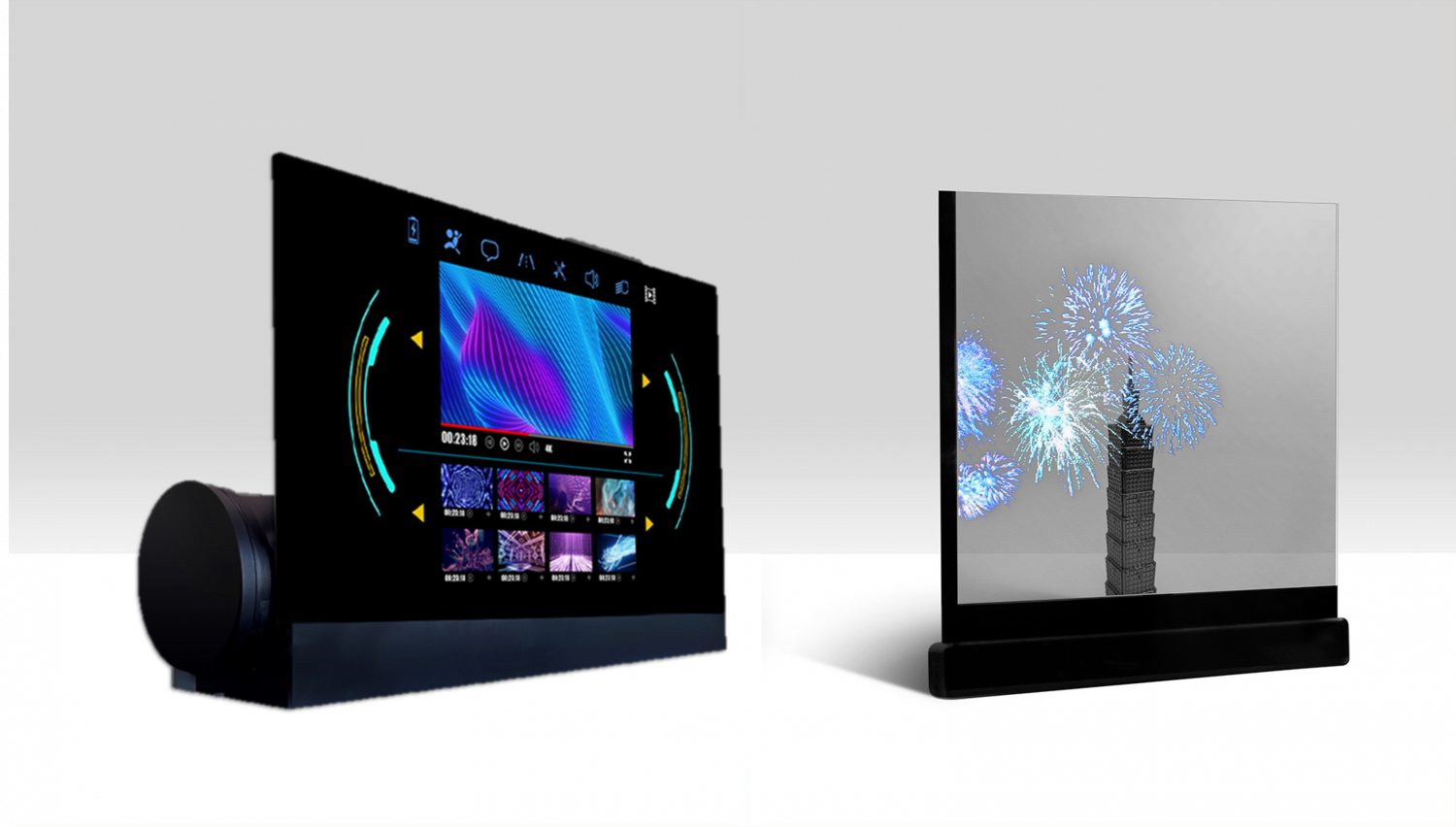 可卷式、折迭性、高透明